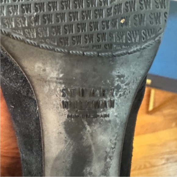 Stuart Weitzman Black Heeled Boots - Picture 3 of 5
